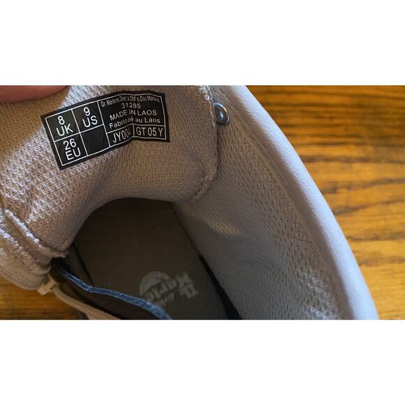 Doc Martens Girls Nude Zipper Boots Size 9C Nice Toddler - Picture 7 of 8